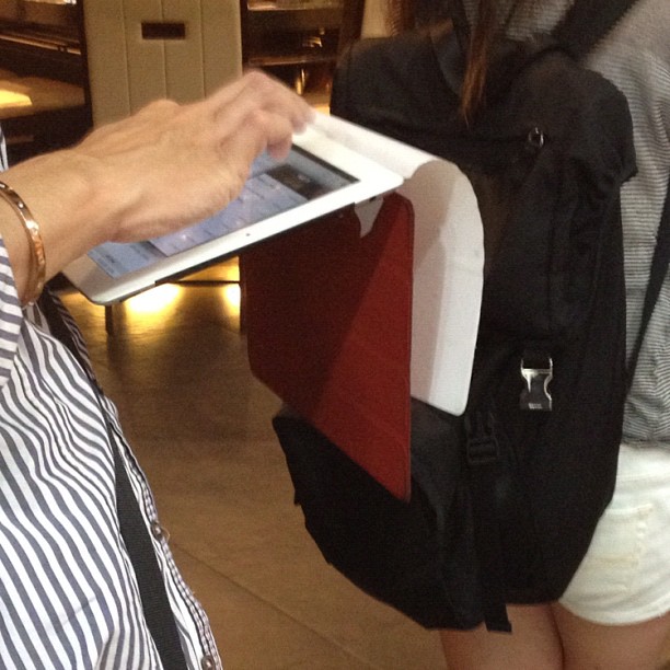 Strange that some people will leave the protective paper from the Smart Cover on