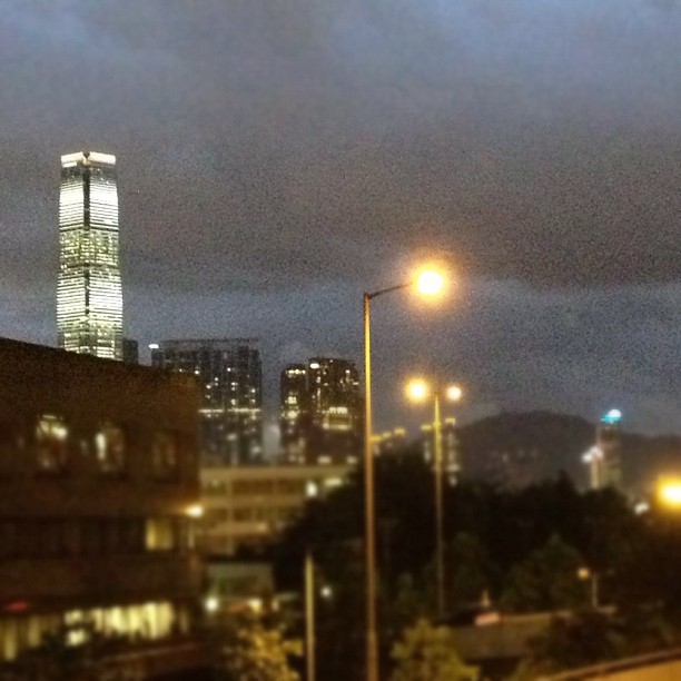 Weather in the City with approaching storm