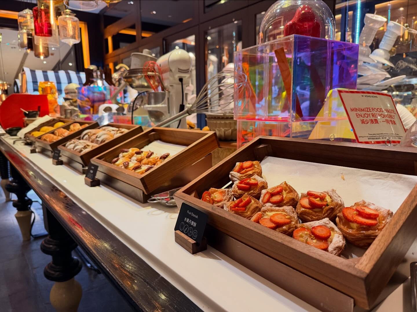 Pastry station at W Hong Kong breakfast